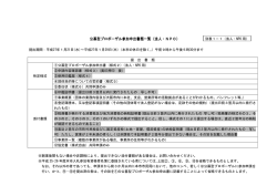 公募型プロポーザル参加申出書類一覧（法人・NPO）