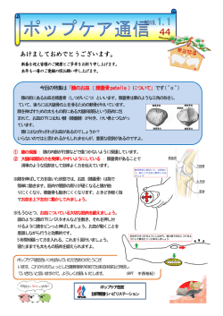 ポップケア通信第44号を発行しました。
