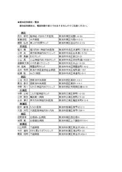認知症相談医一覧表 認知症相談医は