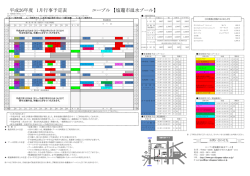 平成27年1月行事予定表