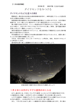 千秋の星空情報 2015年01月