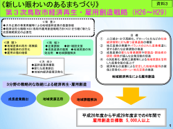 資料3 第3次鳥取市経済再生・雇用創造戦略