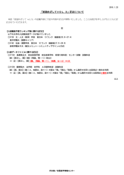 「栄冠めざしてVOL.3」訂正について - Kei-Net