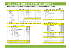 連結会計 (前ページの一般会計から土地開発公社まで) ペース