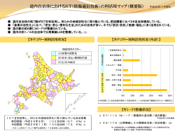 道内自治体におけるICT（情報通信技術）の利活用マップ（概要版）