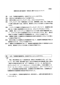 乳等表示基準府令