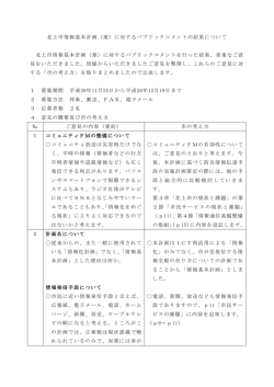 （案）に対するパブリックコメント（PDFファイル）