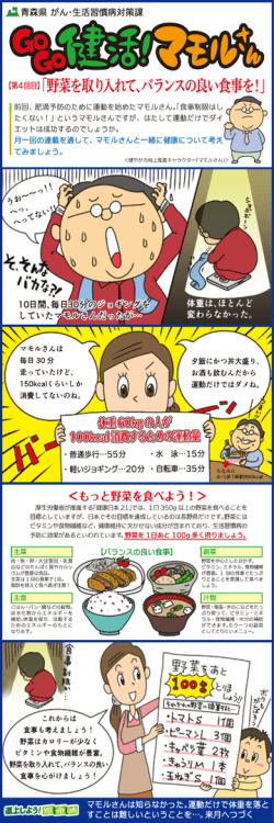 別紙1－4 「野菜を取り入れて、 バランスの良い食事を！」