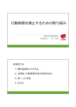 行動制限を廃止するための取組【PDFファイル305KB】
