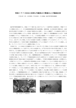 南海トラフ C0002G 長期孔内観測点の整備および機能拡張