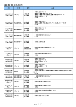 議会運営委員会（平成26年）