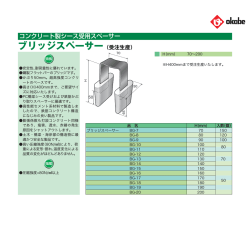 ブリッジスペーサー（受注生産）