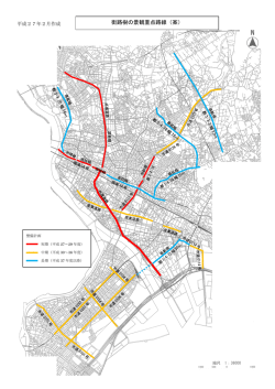 街路樹の景観重点路線（案）