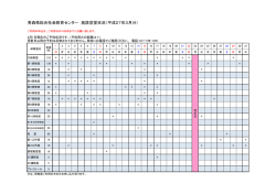 青森県総合社会教育センター 施設空室状況（平成27年3月分）