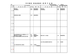 宮 本 議 長 ・ 黒 島 副 議 長 - 週 間 予 定 表