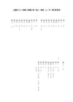 上智大( 2 / 4実施)【国語[神/総人-教育、心/外