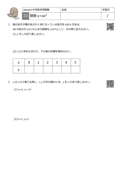 33 関数 y=ax
