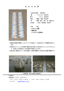 凹 凸 水 位 標 - 有限会社タイプエス