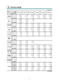 9 特別会計決算額（PDF：68.8KB）