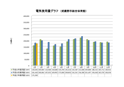 電気使用量グラフ （武蔵野市総合体育館）