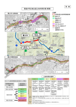 国道9号広域沿道土地利用計画（概要） 別 紙