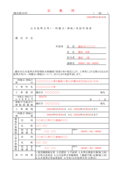記 載 例