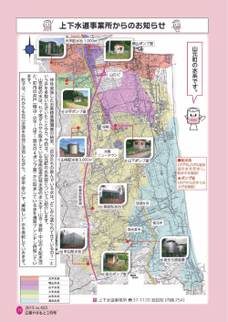 いう声を多数いただいたことから、今回は、 山元町の水系図についてご