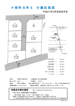 小俣町元町 Ⅱ 分譲区画図