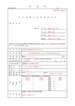 記 載 例