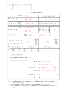 記入見本（PDF） - 静岡県市町村職員共済組合