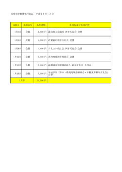 H27.1月分 交際費執行状況（Pdf形式：49KB）