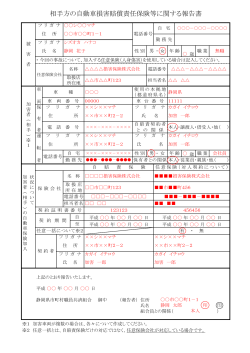 記入見本（PDF） - 静岡県市町村職員共済組合