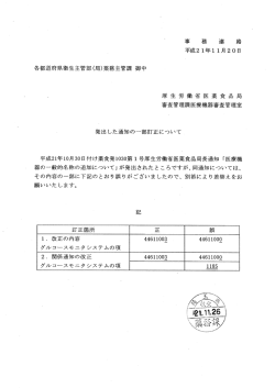 一部訂正があります（平成21年11月20日事務連絡）