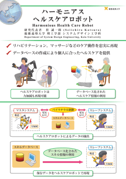 リハビリテーション，マッサージなどのケア動作を忠実に