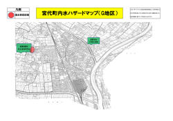 宮代町内水ハザードマップ（G地区）