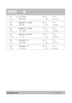 区間賞 一般