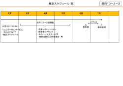 検討スケジュール（案） 資料10－2－3