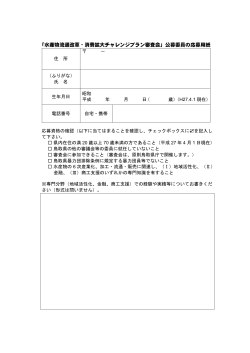 審査会委員応募様式（PDF形式、131KB）