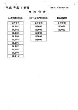 合格発表_