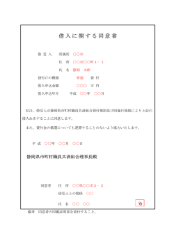 記入見本（PDF） - 静岡県市町村職員共済組合