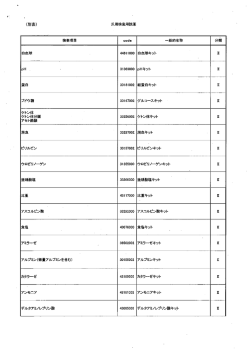 （別表）汎用検査用試薬 (PDFファイル)