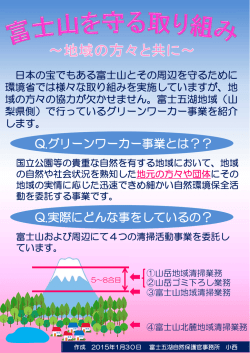 Q.実際にどんな事をしているの？ Q.グリーンワーカー事業とは？？