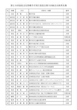 第5回総会出席者名簿(PDF形式 : 52KB)