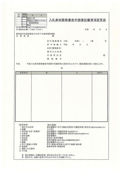 記載事項変更届