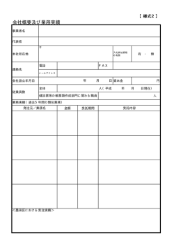 （様式2）会社概要及び業務実績（PDF：2KB）