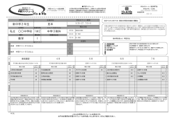 学習スケジュール例
