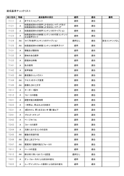 達成基準チェックリスト