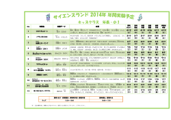 No 実験名 実験テーマ 内容 1 ひびけSLホーン 4/12 （土） 4/9 （水） 4