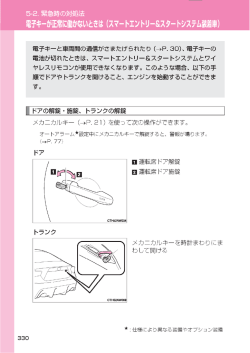 電子キ一が正常に働力~ないときは (スマ一 トエン トリ一&スタ 一 ト