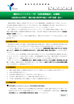 横浜市とナイスグループが「包括連携協定」を締結